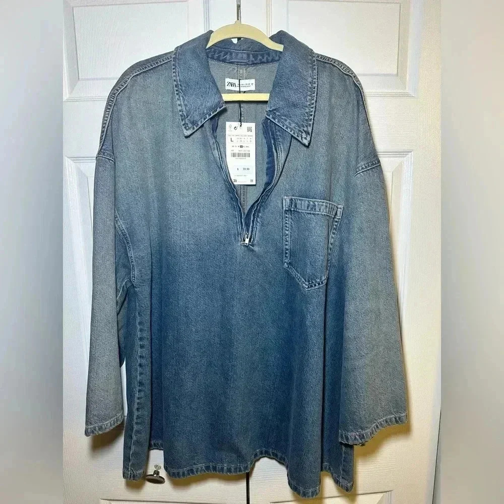 Zara Denim TRF Dress - Size L
